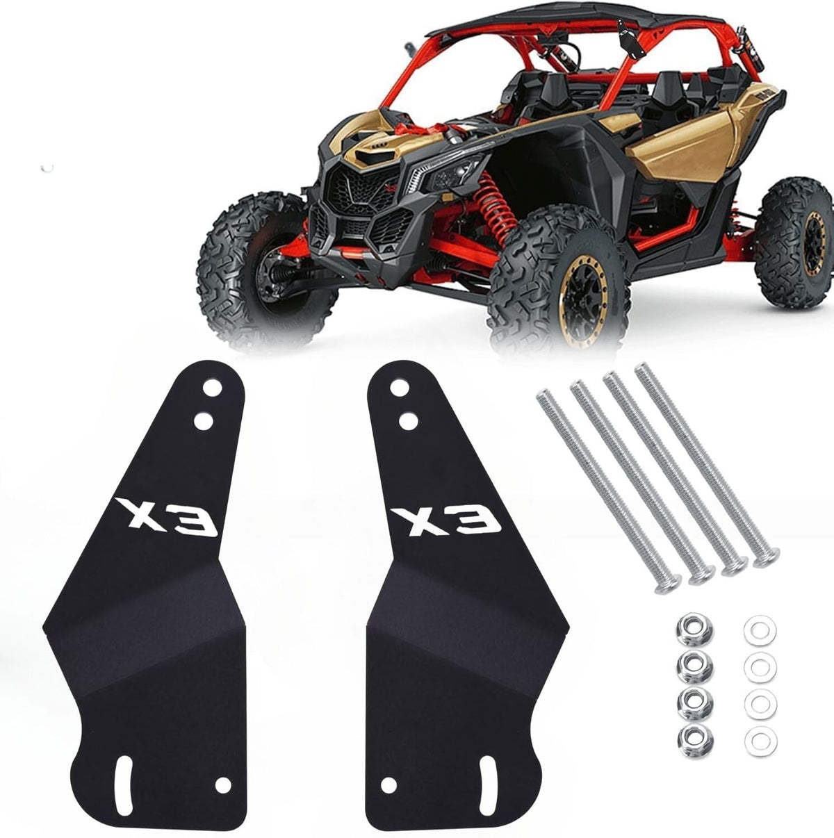 VPZMT front view on Maverick X3 showing secure fit and clean finish
