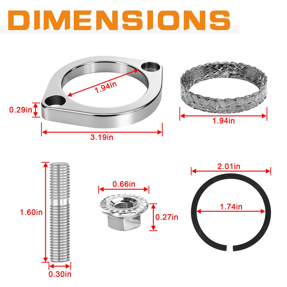 VPZMT components installed on a Harley exhaust flange illustrating tight fit and reduced rattles