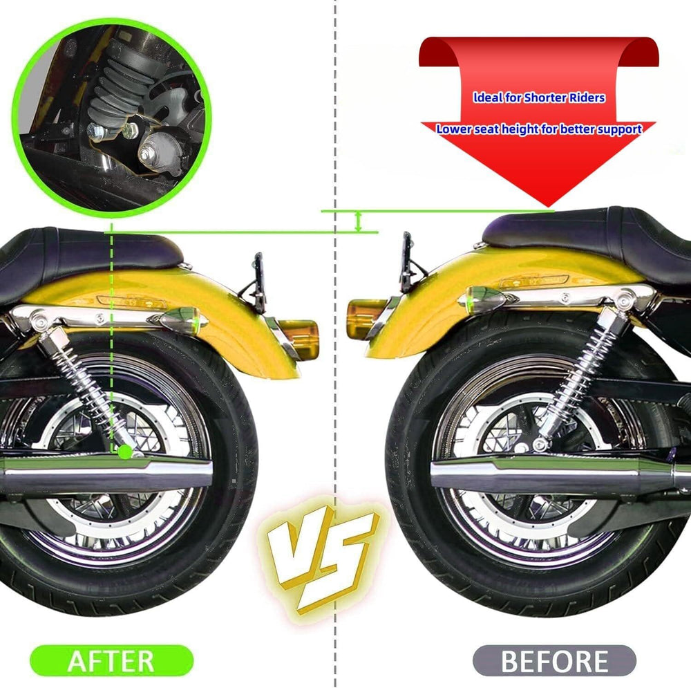 VPZMT on Street Glide in street setting showing improved accessibility and stance