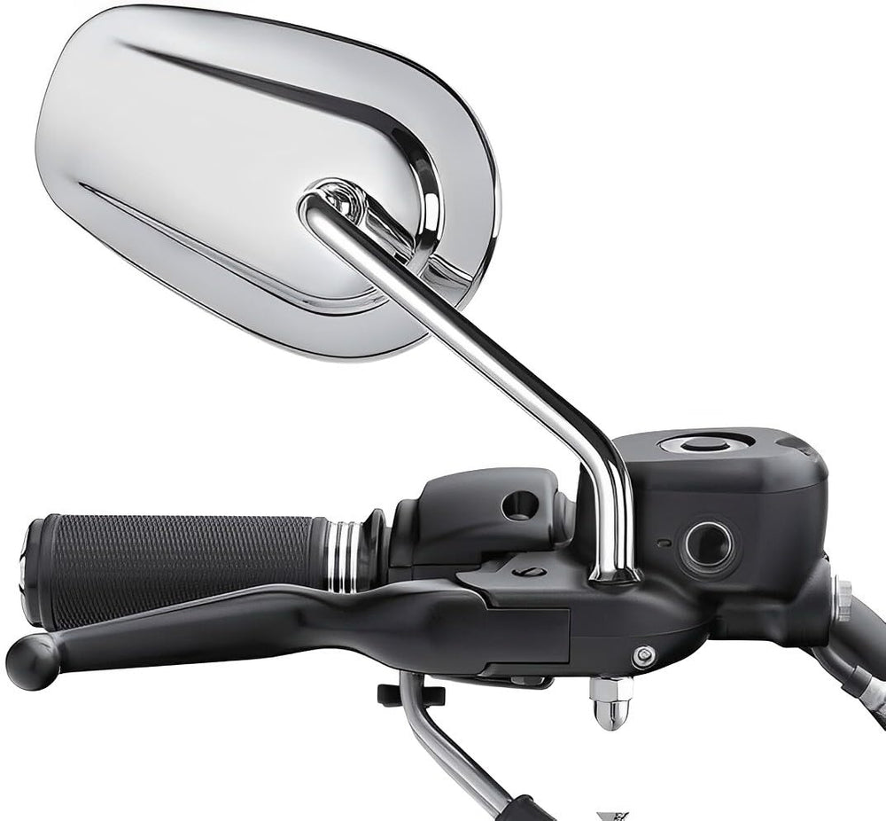 VPZMT mounted right mirror on handlebar demonstrating stable fitment
