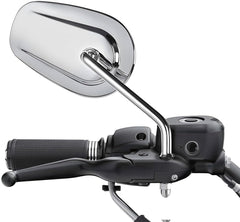 VPZMT mounted right mirror on handlebar demonstrating stable fitment