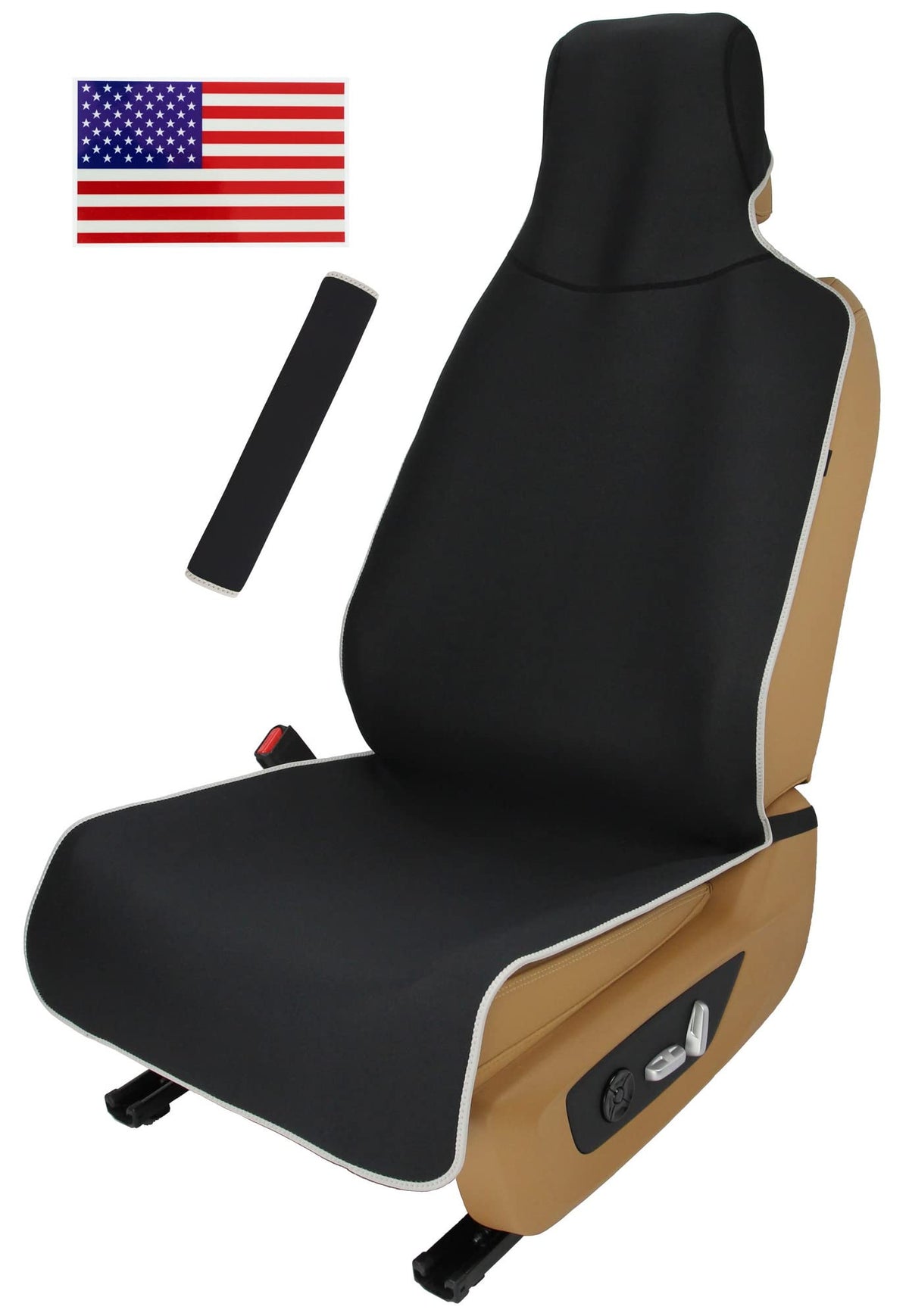 VSHIELD front seat cover full view showing all-around protection and comfort