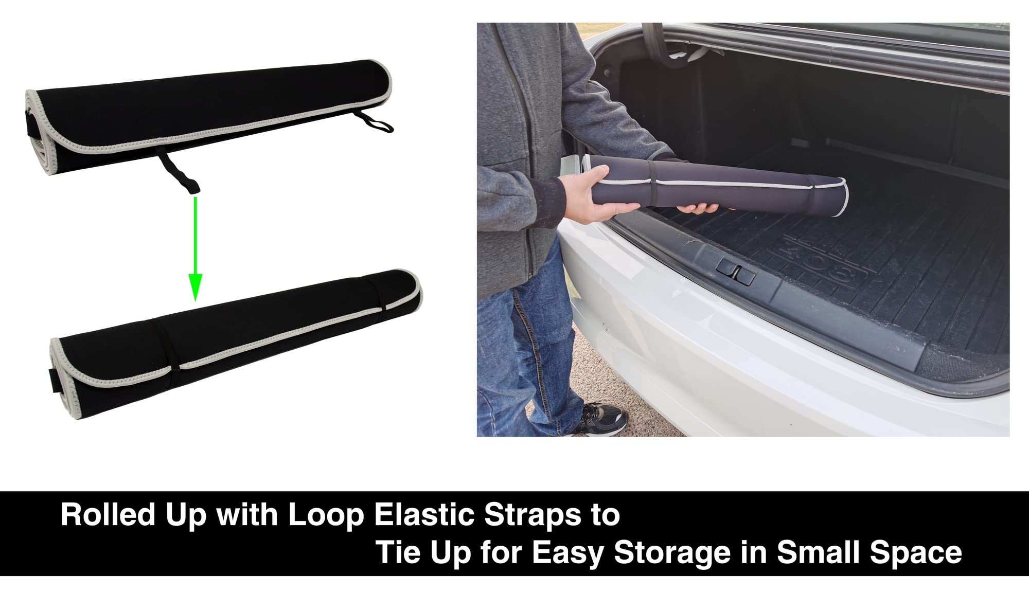 VSHIELD anti-slip backing detail ensuring the cover stays securely in place