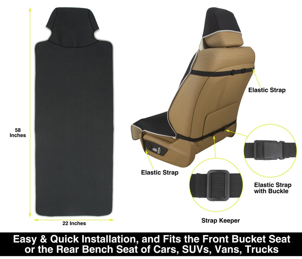 VSHIELD protecting car seat from pet hair and paws for cleaner rides