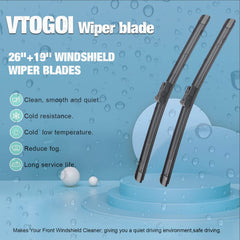 VTOGOI 26-inch driver blade close-up showing precise fit and clean wipe