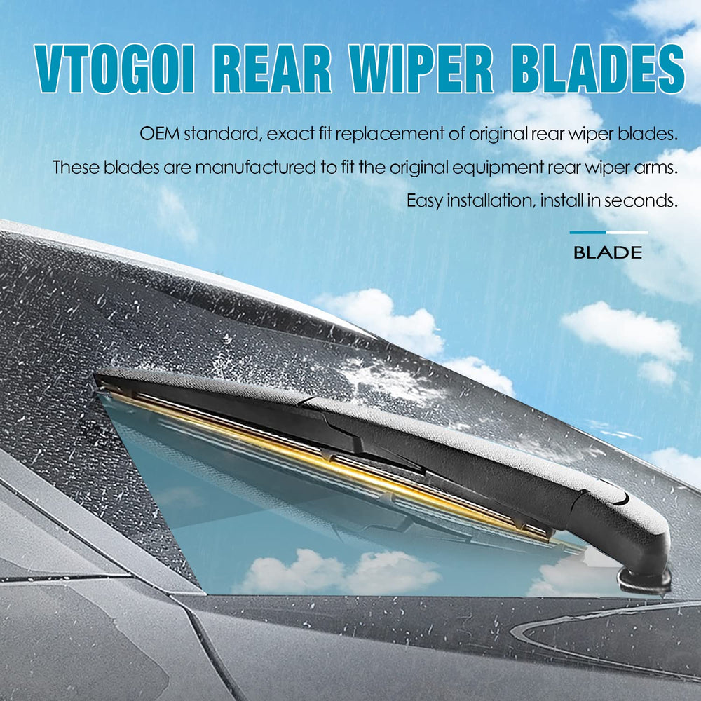 VTOGOI blades installed on Range Rover Velar clearing rain for safer visibility
