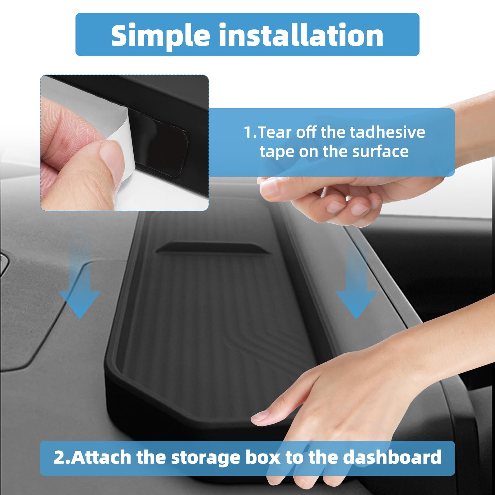 VTVWNM adhesive backing detail showing easy tool-free installation benefit