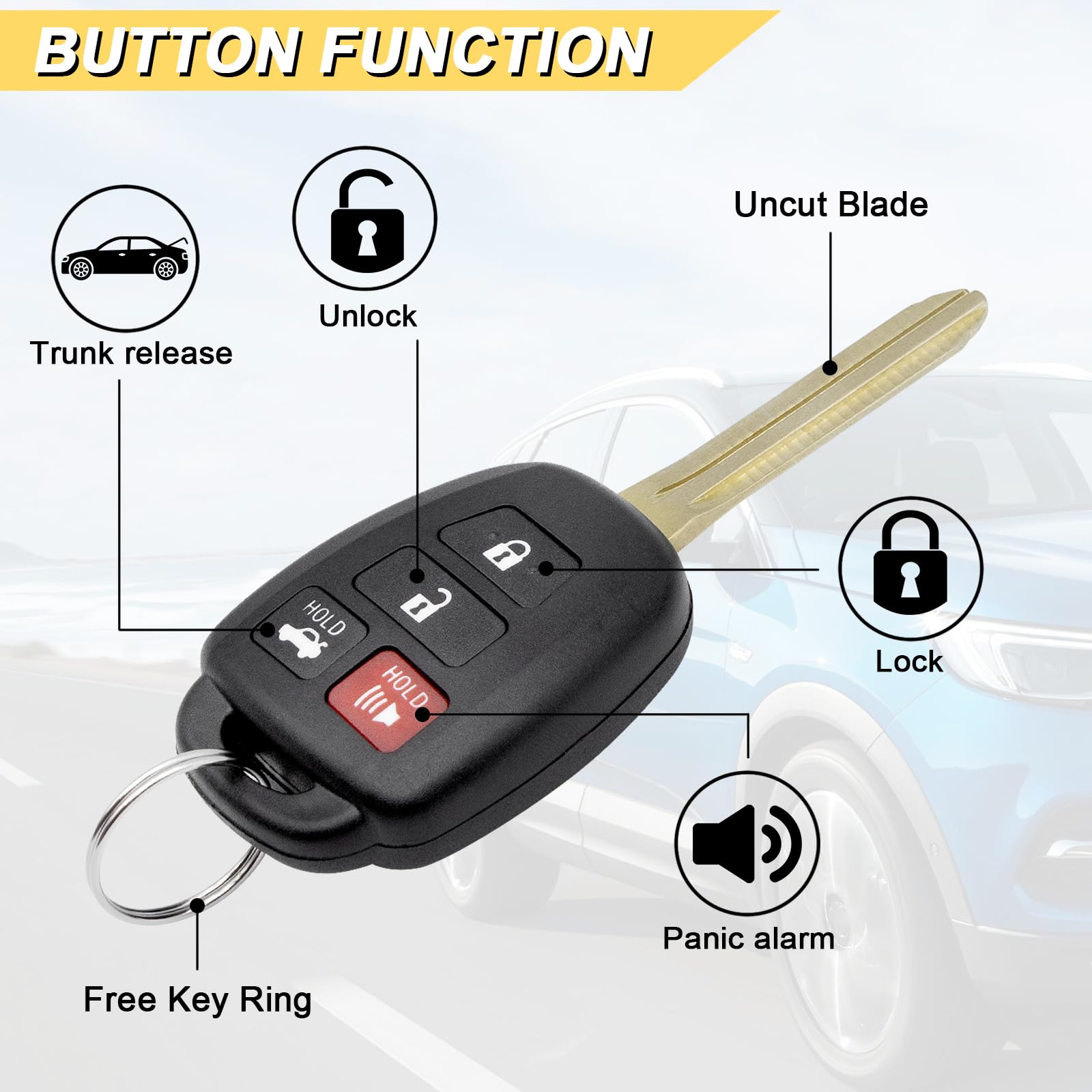 Vurkcy rear label showing FCC ID and part number for easy verification benefit