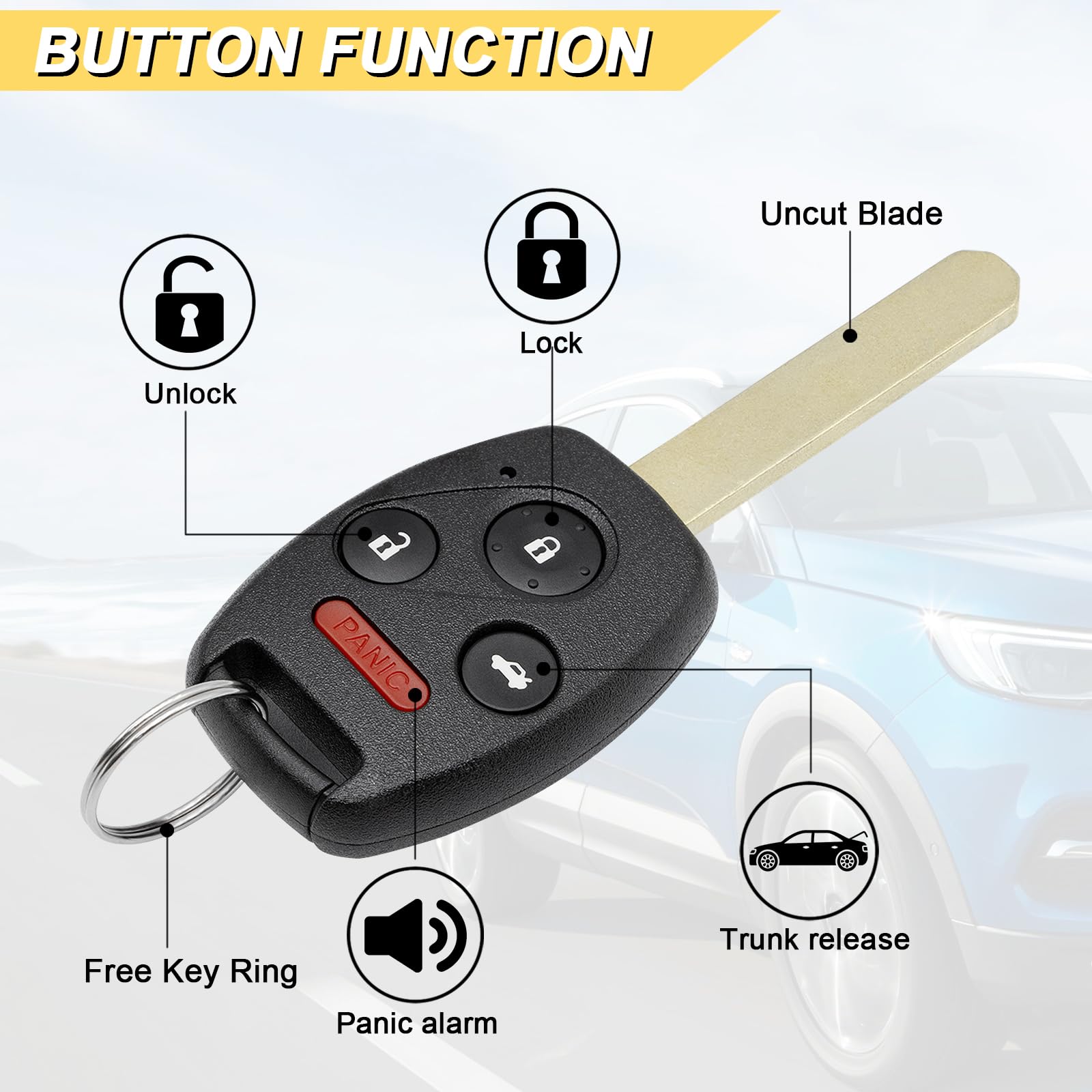 Vurkcy remote with preinstalled battery ready to use out of box
