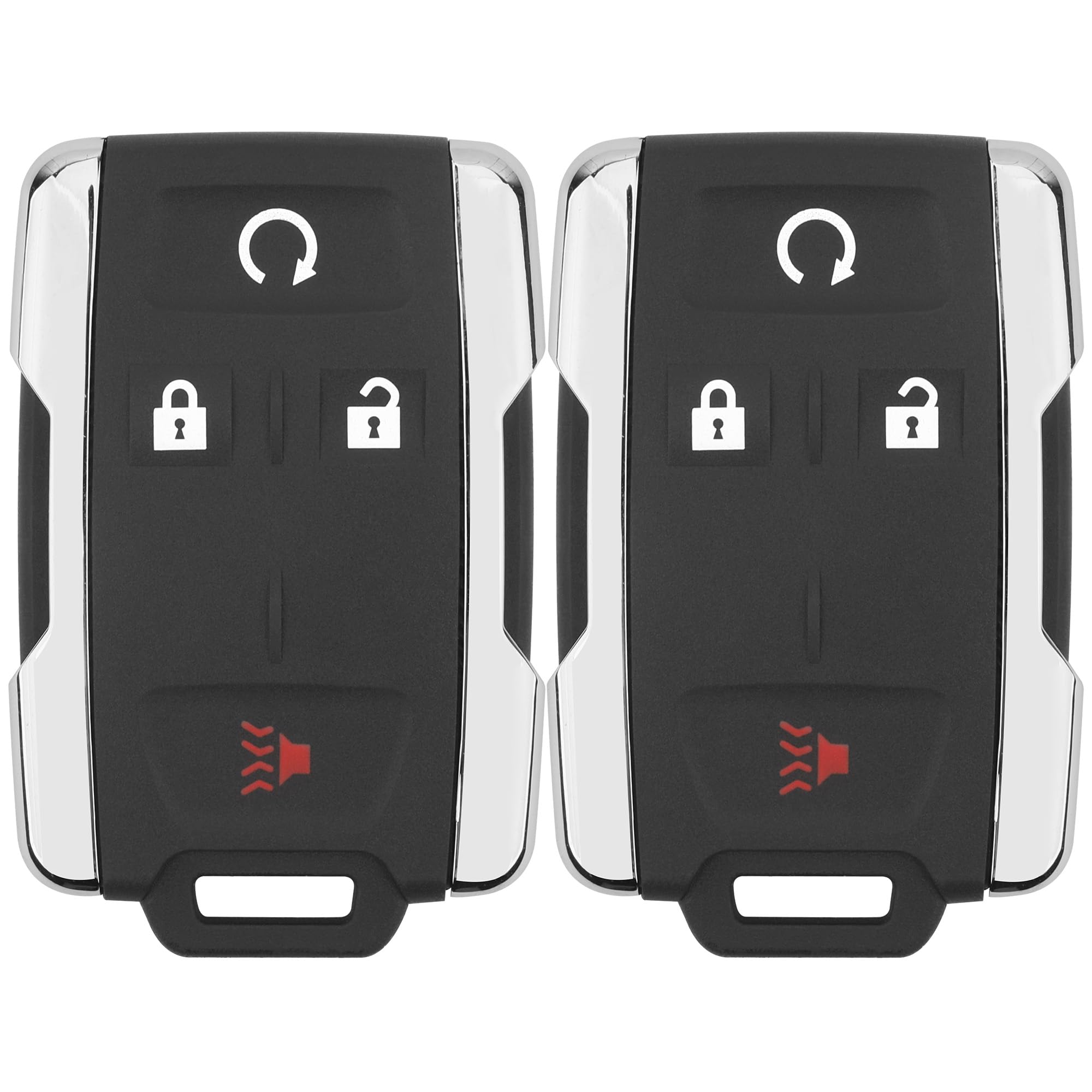 Vurkcy front view of key fob showing 4 buttons and OEM fit