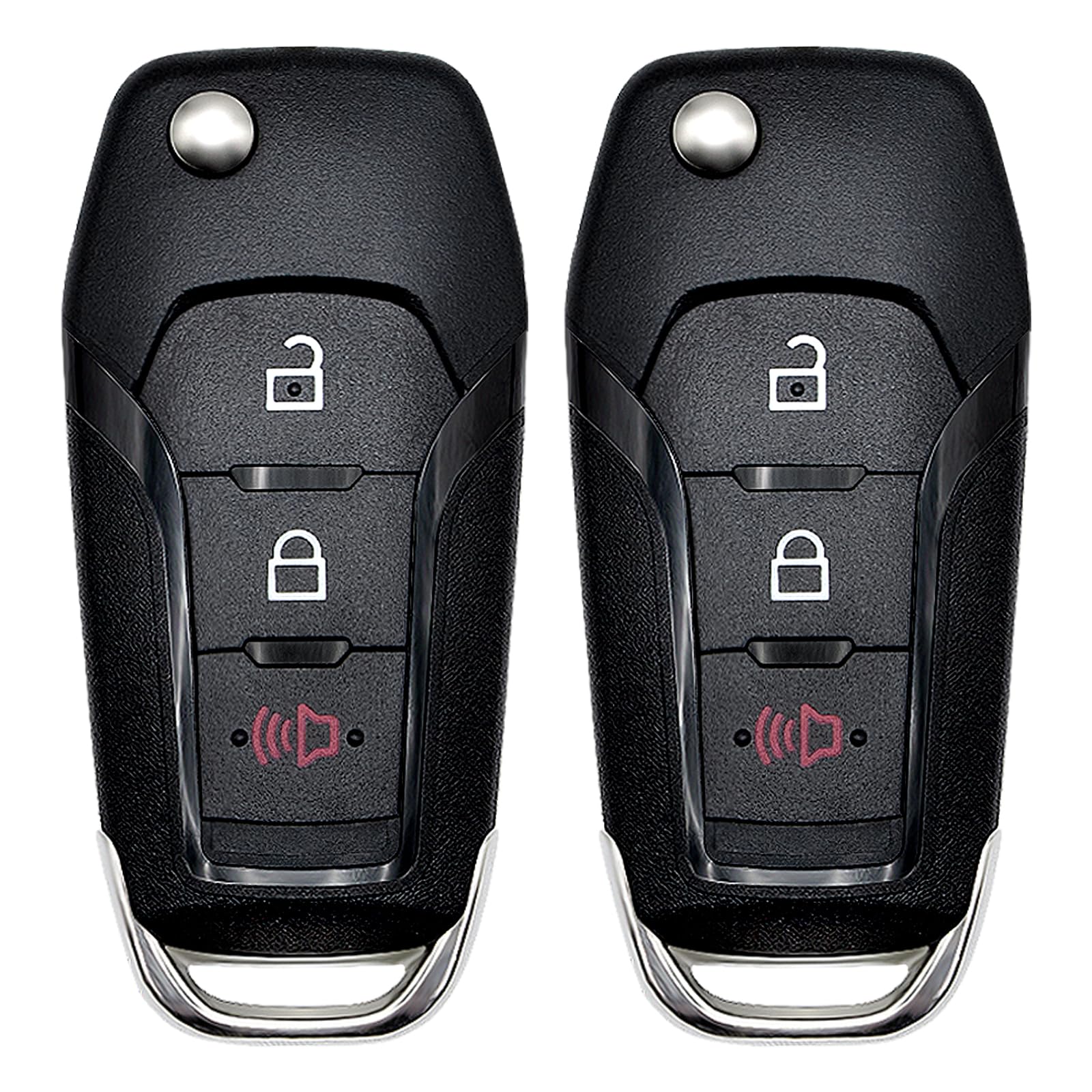Vurkcy front view of key fob showing button layout and OEM-style look for quick recognition