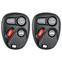 Vurkcy front view of two remote fobs showing button layout and benefits