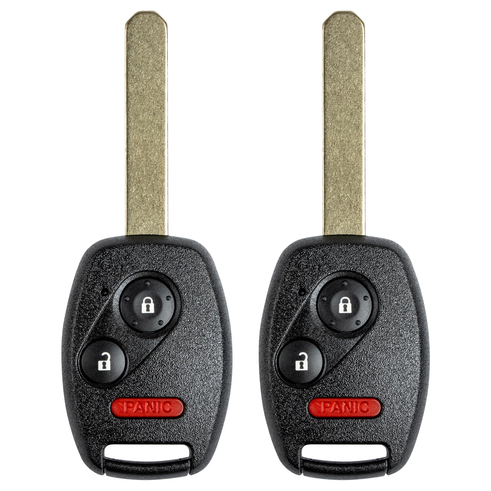 Vurkcy front view of 3-button fob showing clear button layout and fit