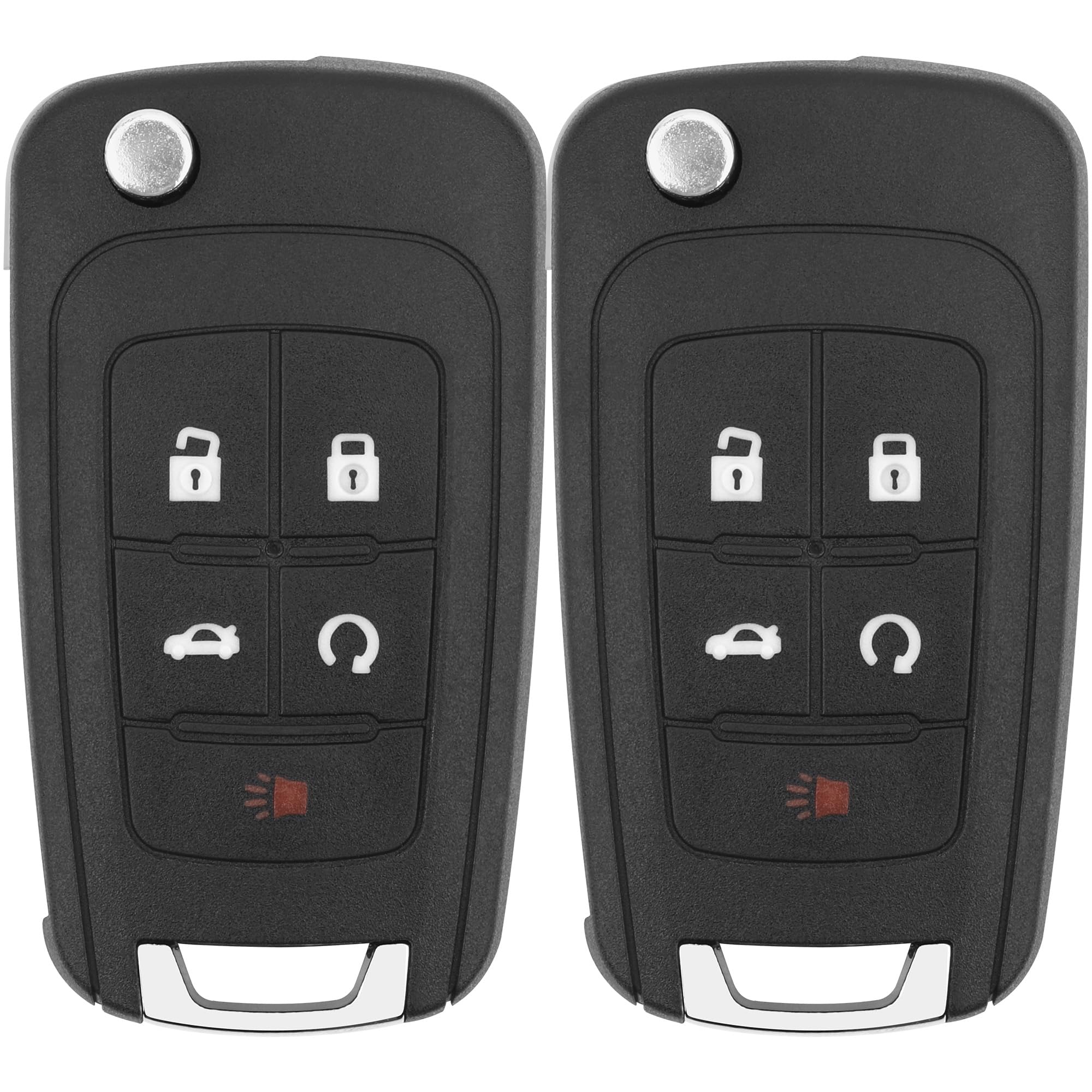 Vurkcy front view of two key fobs showing button layout and usability