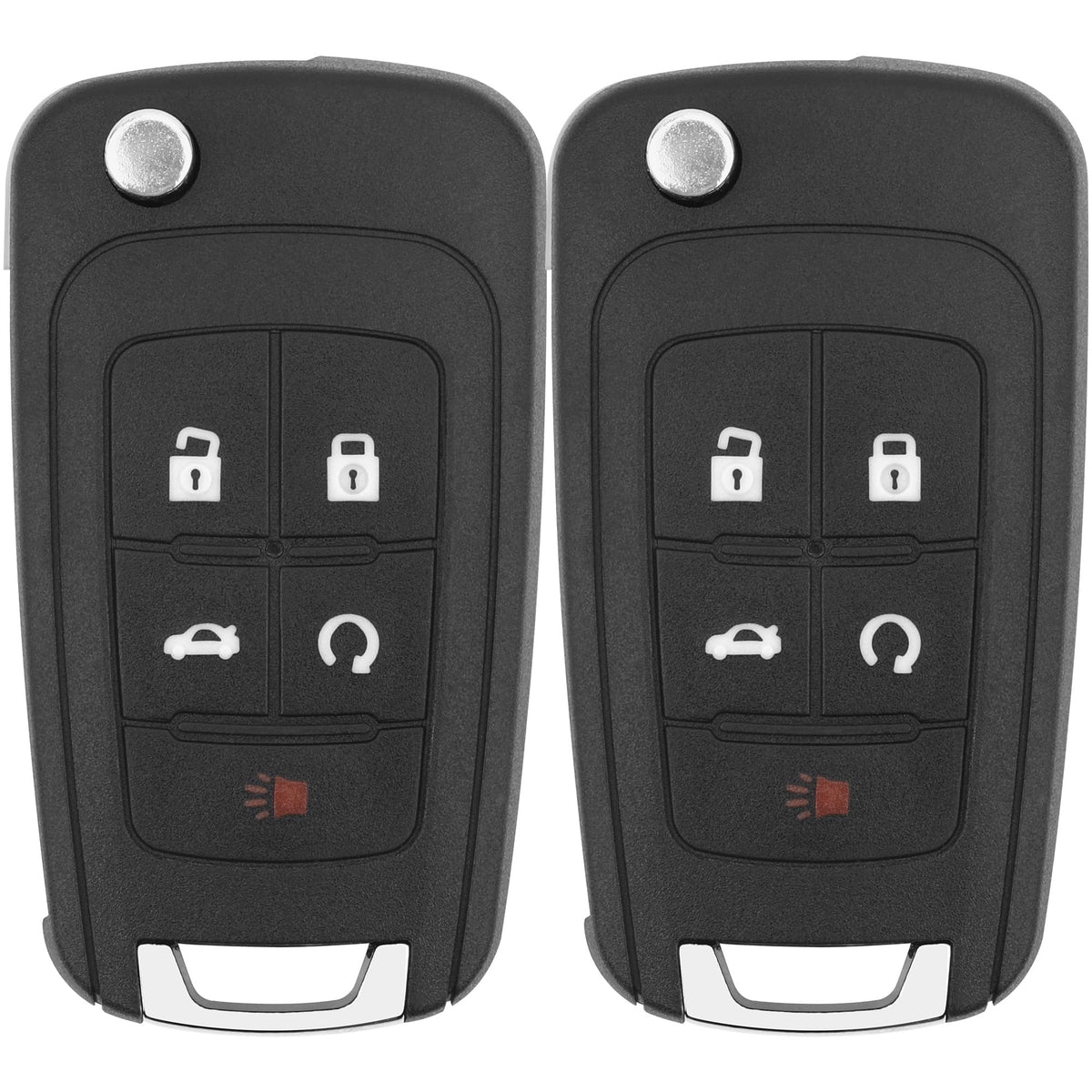 Vurkcy front view of two key fobs showing button layout and usability