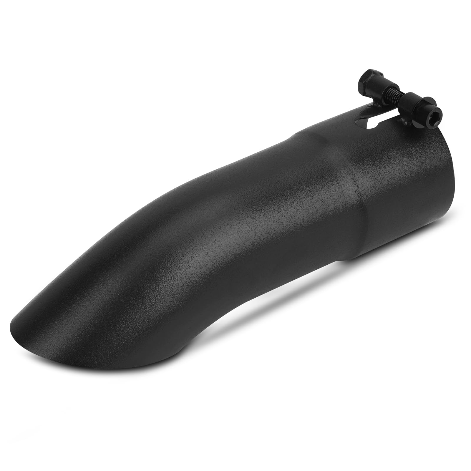 Vurkcy front view showing curved tip and polished finish, enhances rear styling