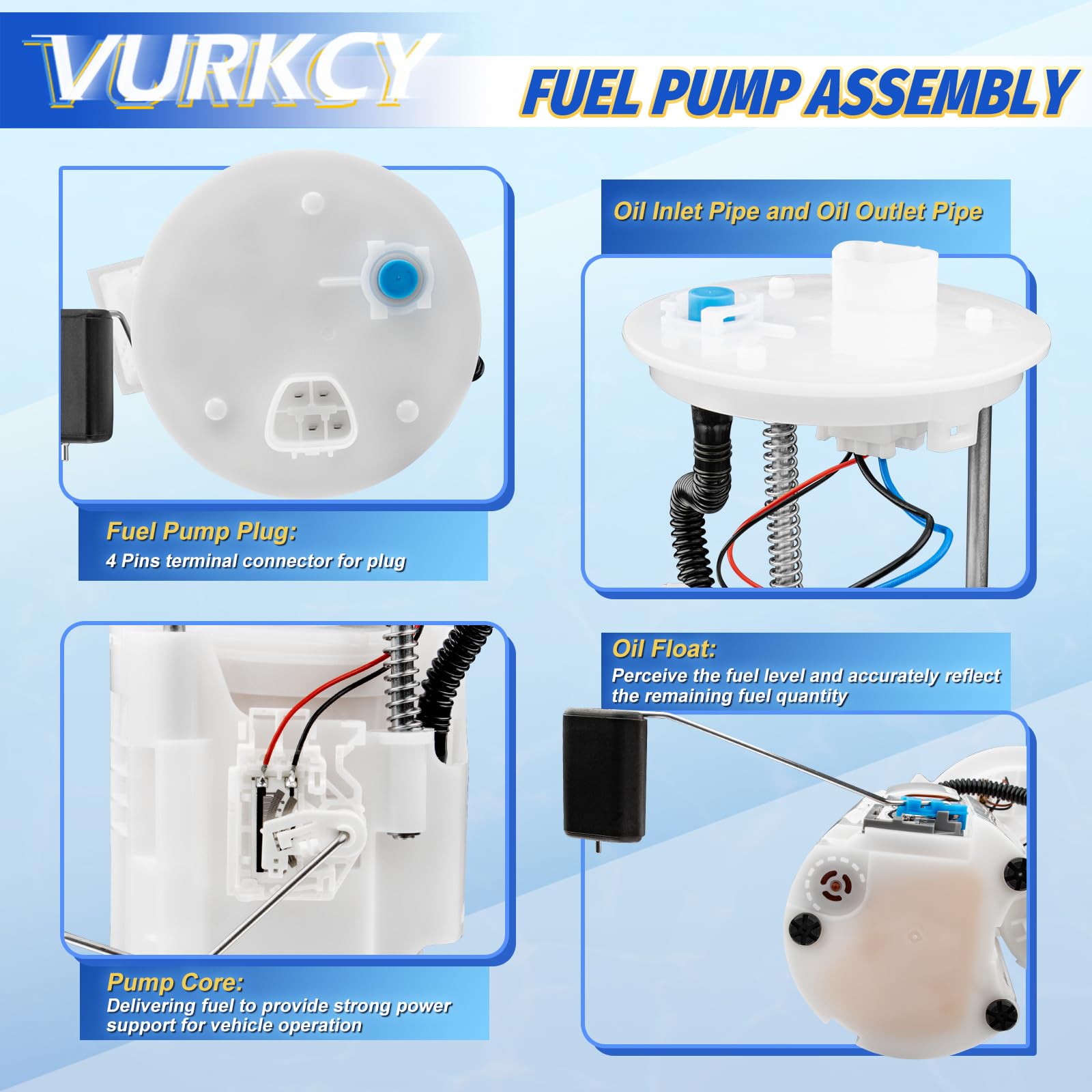 Vurkcy module installed in a fuel tank demonstrating correct in-tank fitment