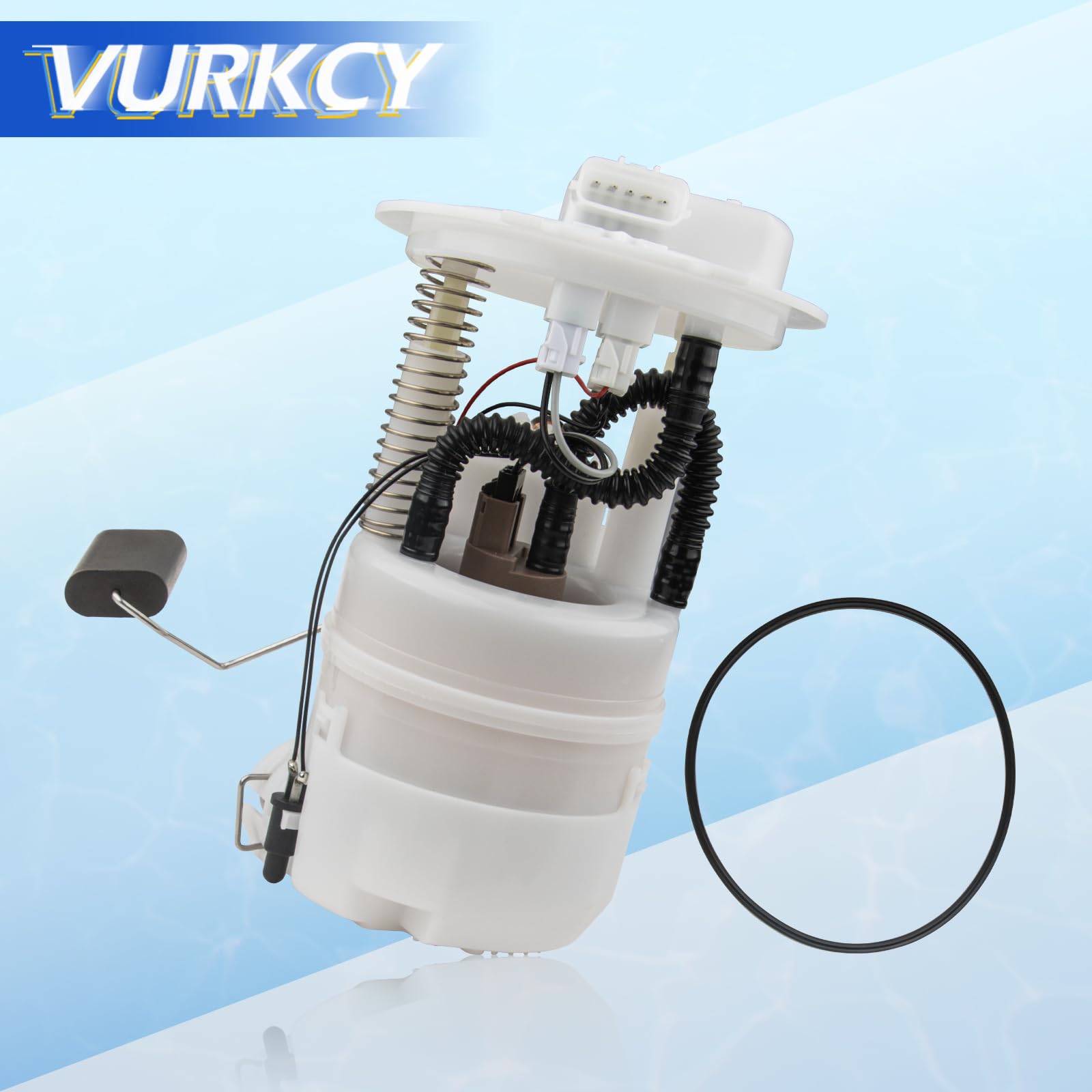 Vurkcy pump packaging and instructions showing protective packing and installation help