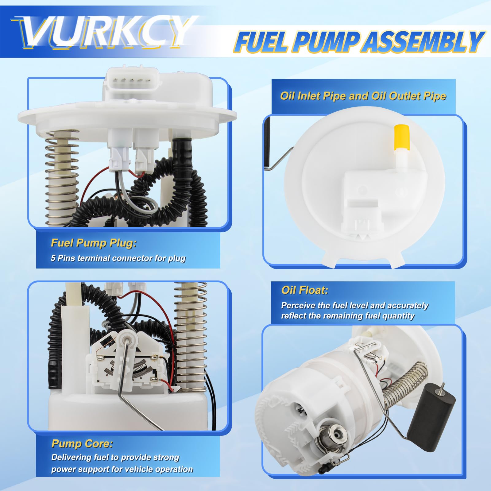 Vurkcy side-mounted sender view demonstrating accurate fuel level readings benefit