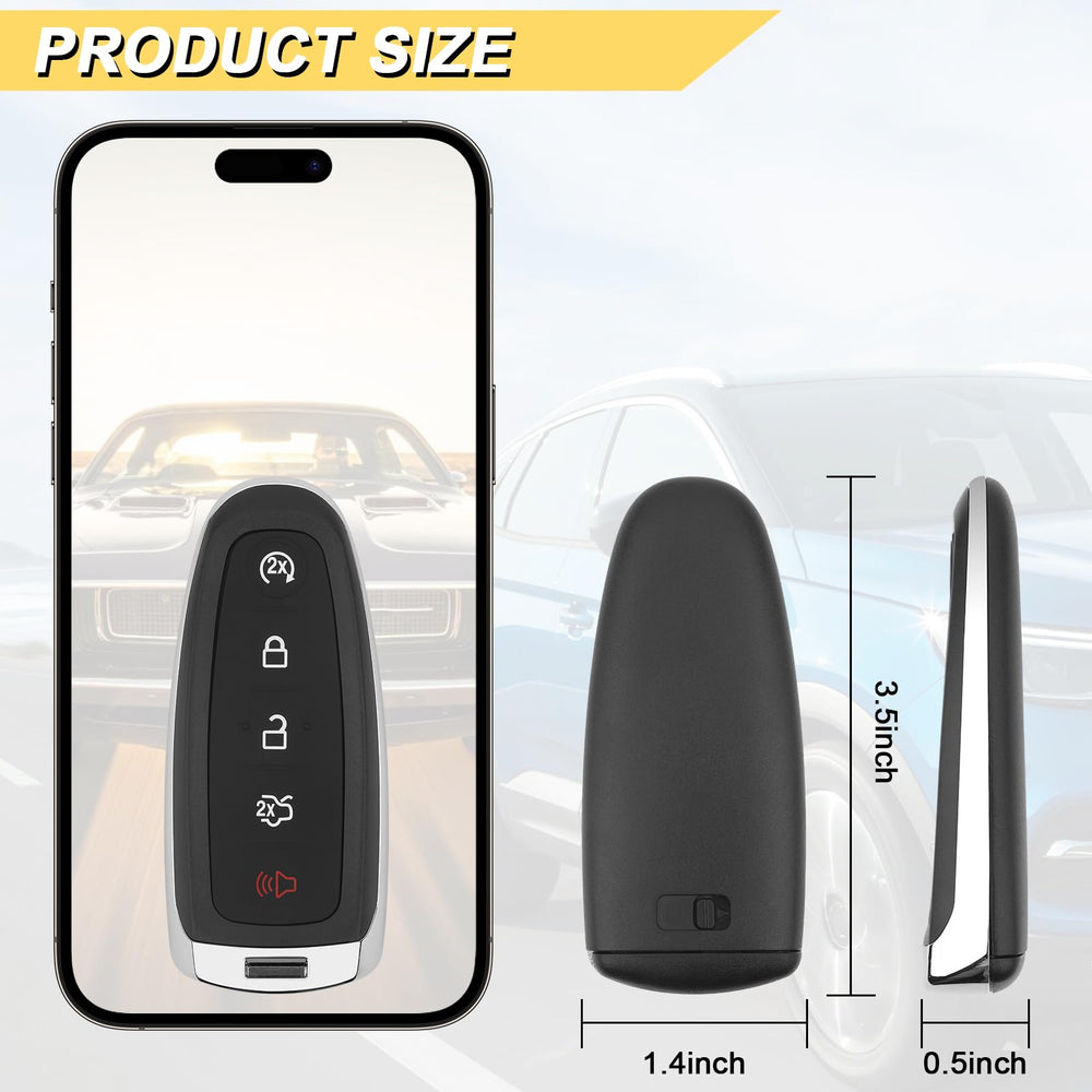 Vurkcy key fob in hand for clear size comparison and ergonomic fit