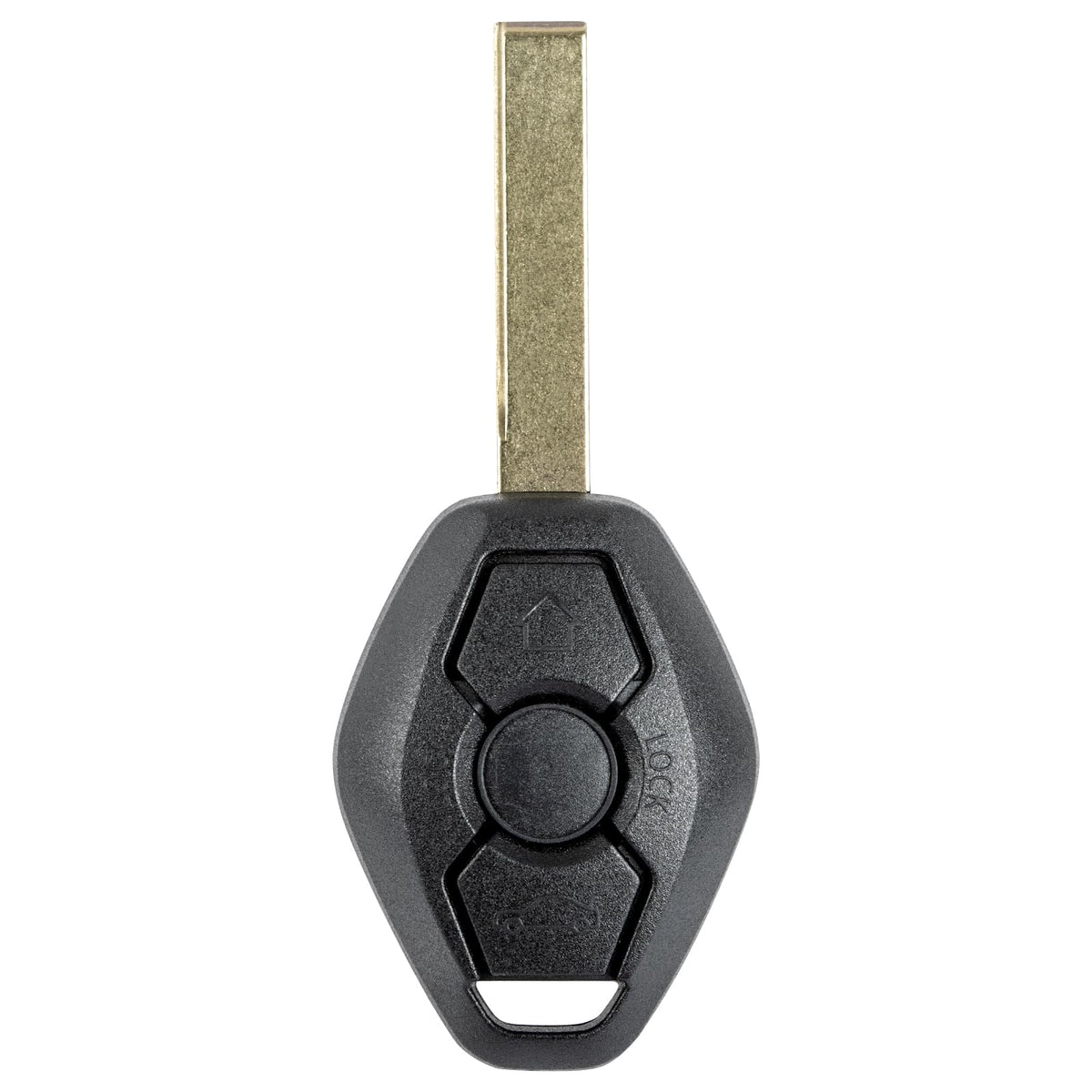 Vurkcy front face of key fob showing button layout and quick replacement benefit