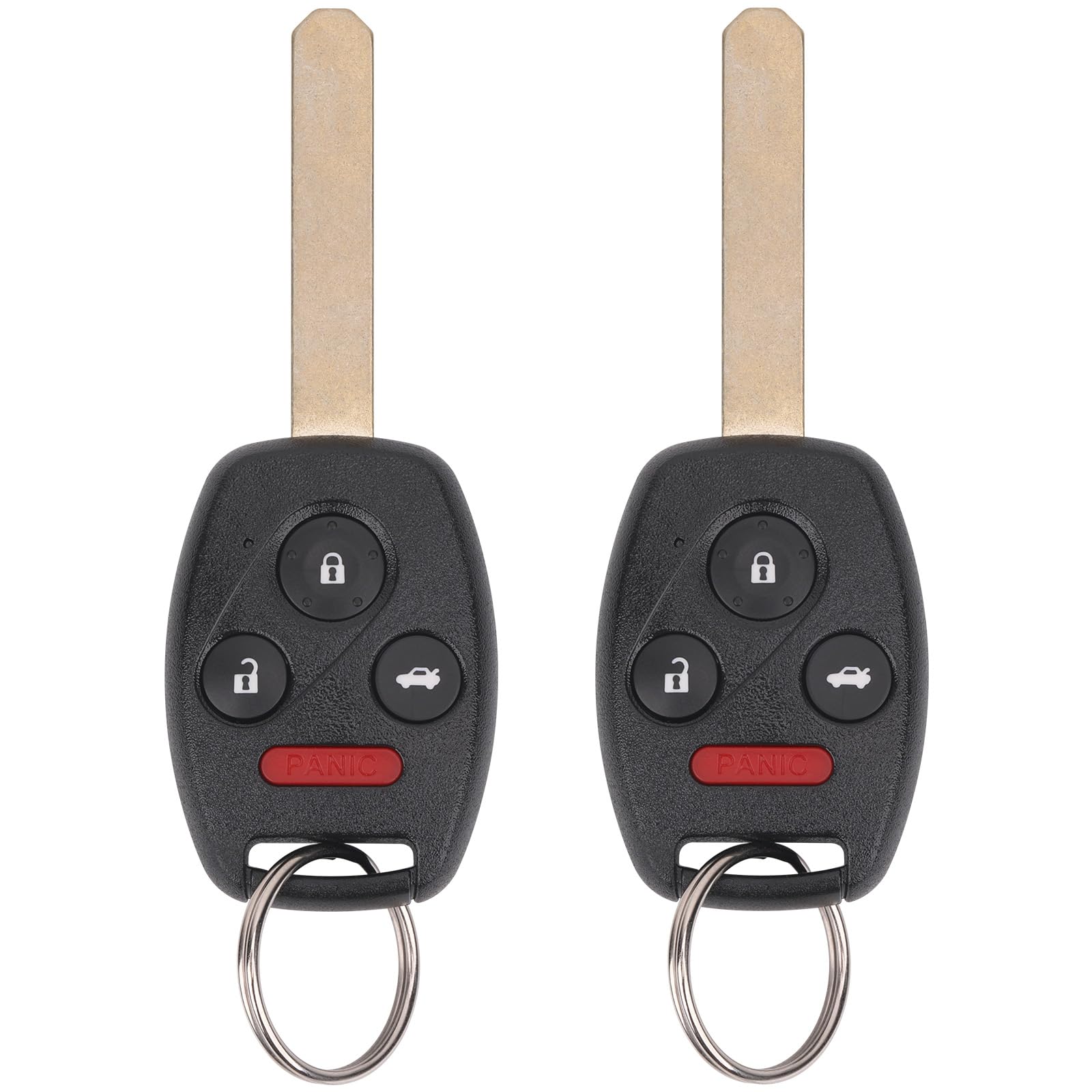 Vurkcy front view of key fob showing button layout for quick identification