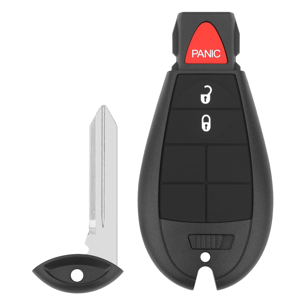 Vurkcy front view of key fob showing button layout for easy access