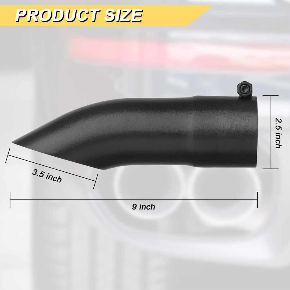 Vurkcy outlet profile from side, displays 9" overall length and curve