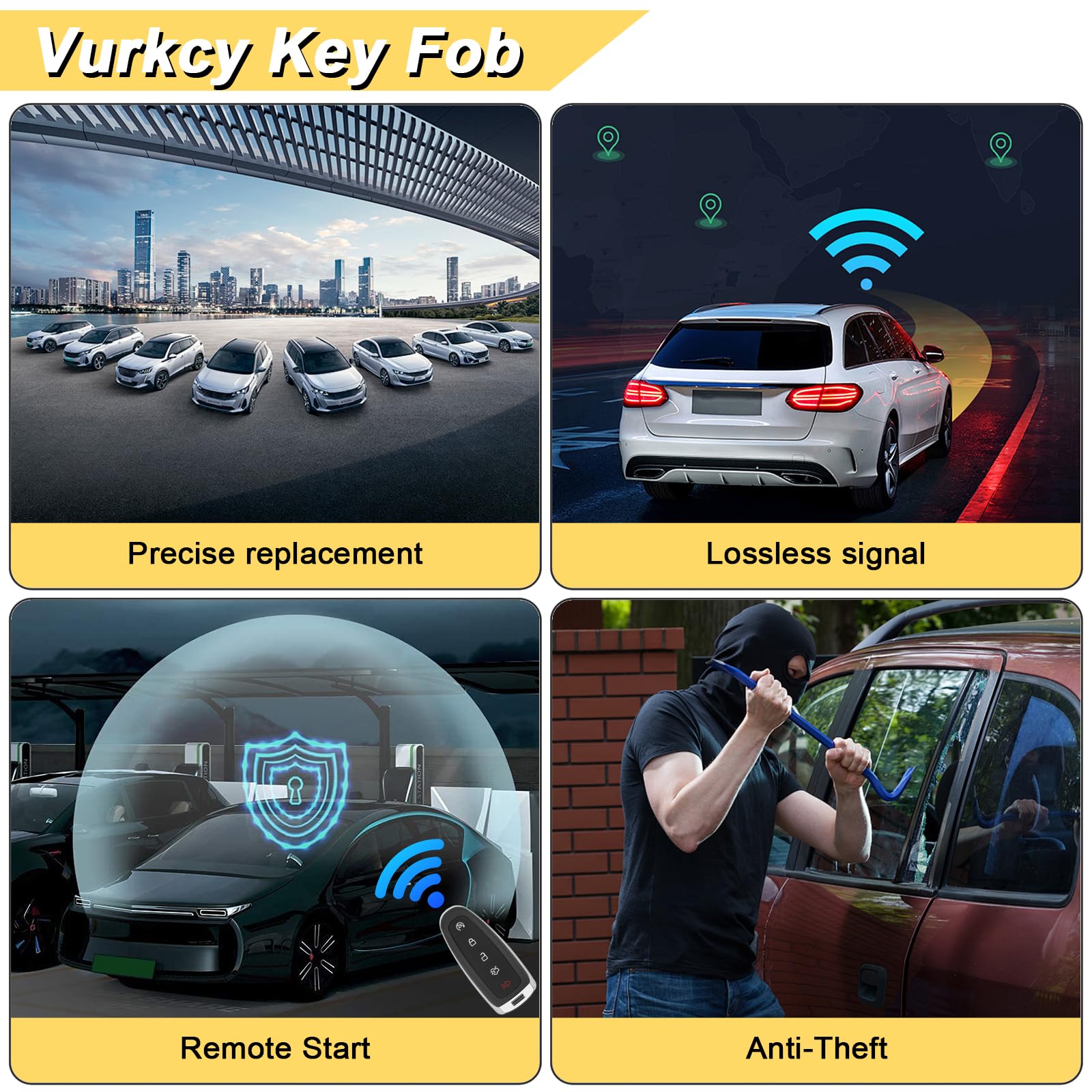 Vurkcy packaging showing two-pack contents and ready-to-program remotes