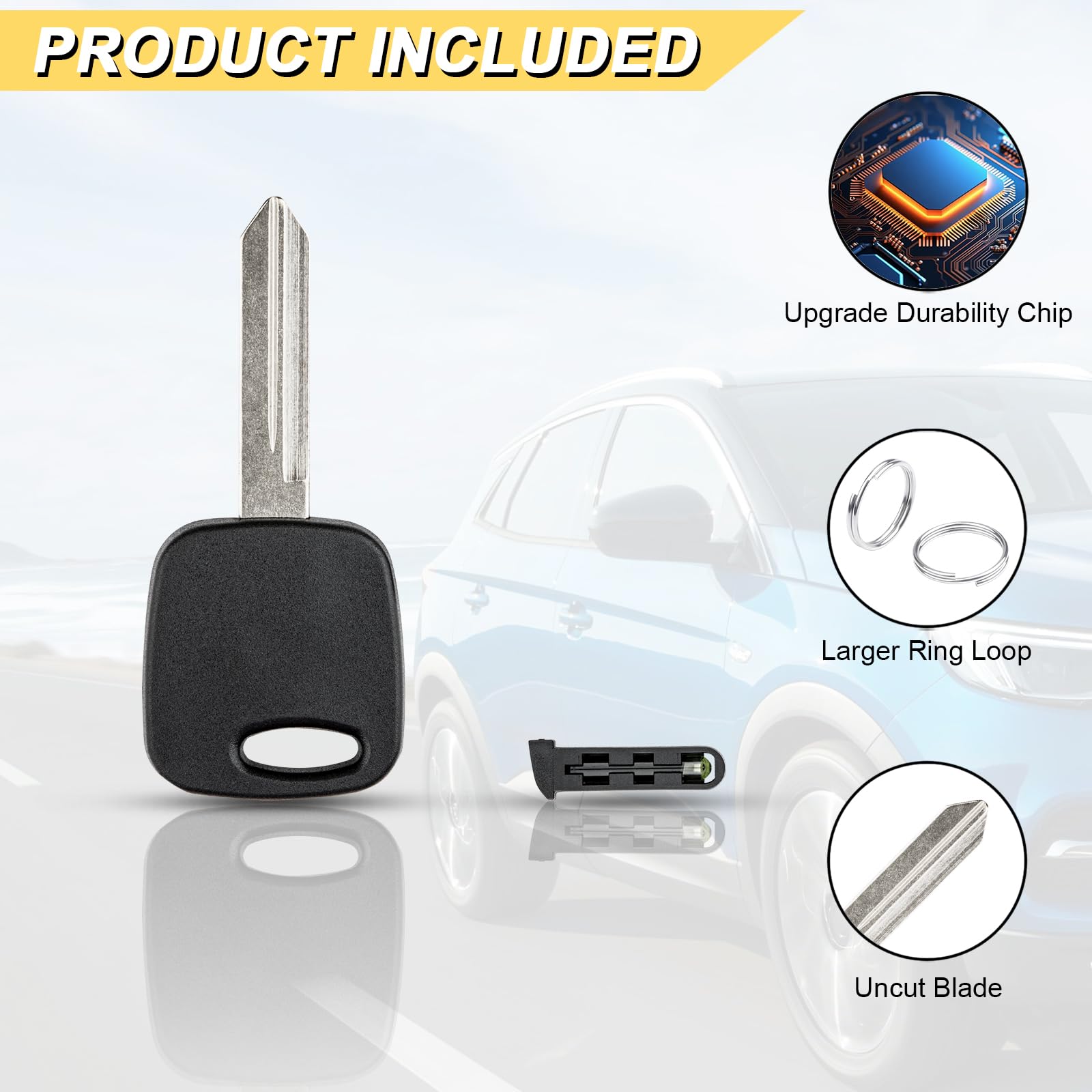 Vurkcy key next to ruler size comparison showing accurate dimensions and fit benefit