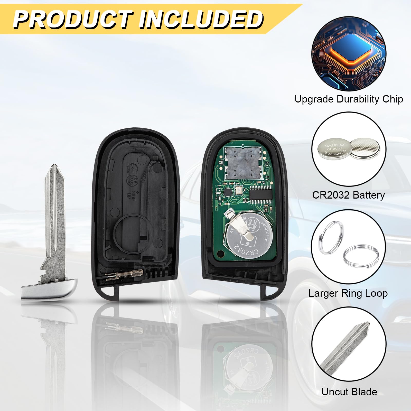 Vurkcy fob with battery preinstalled for immediate readiness and less hassle