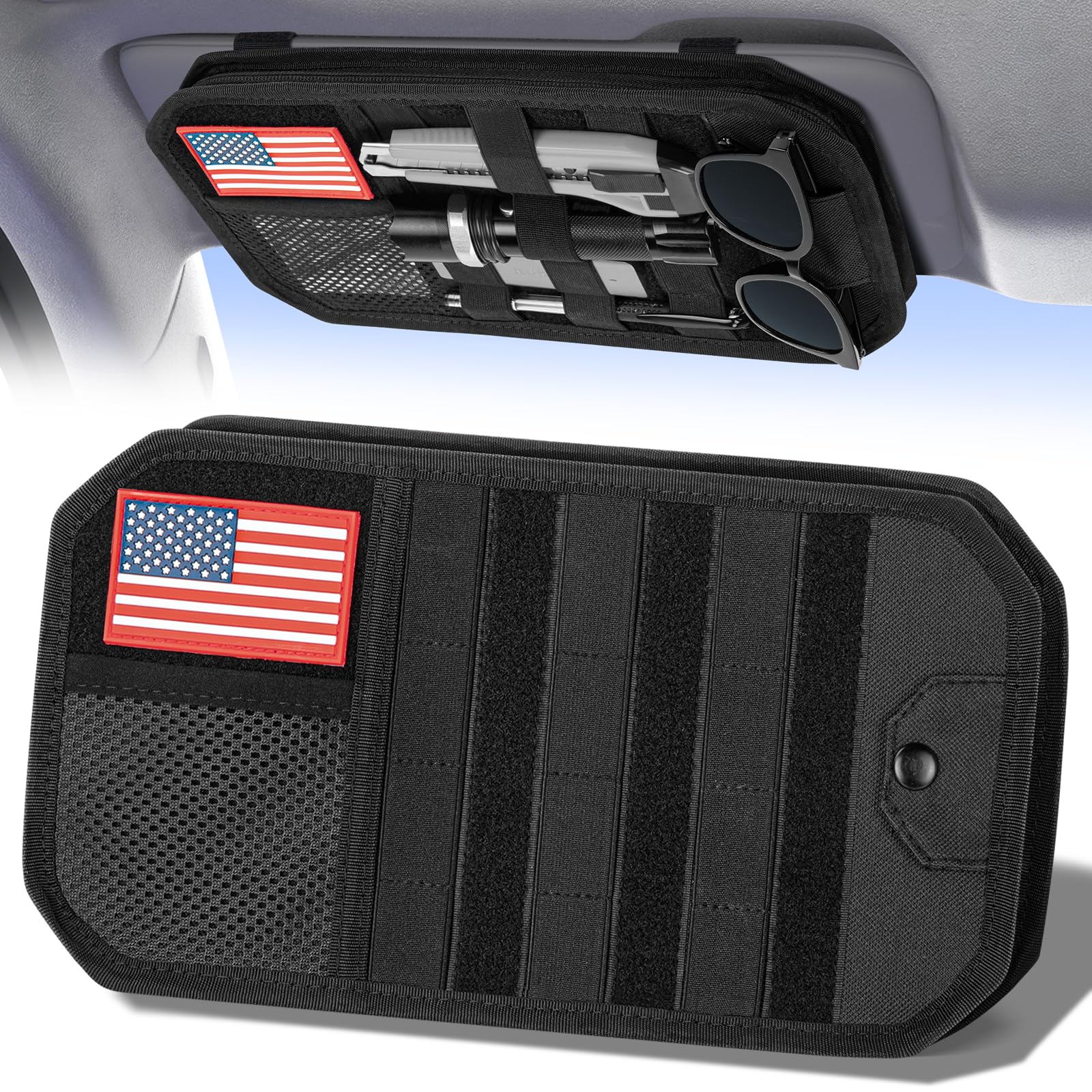 Vutirp front view showing organized pockets and quick access benefit