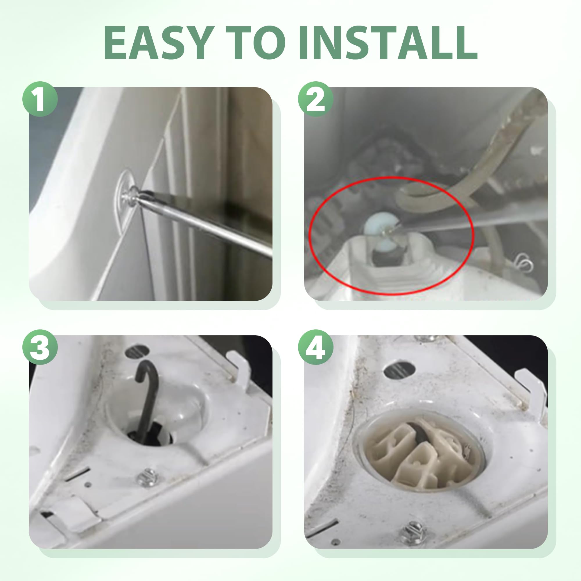 Vypart lifestyle laundry room scene showing smoother quieter washing