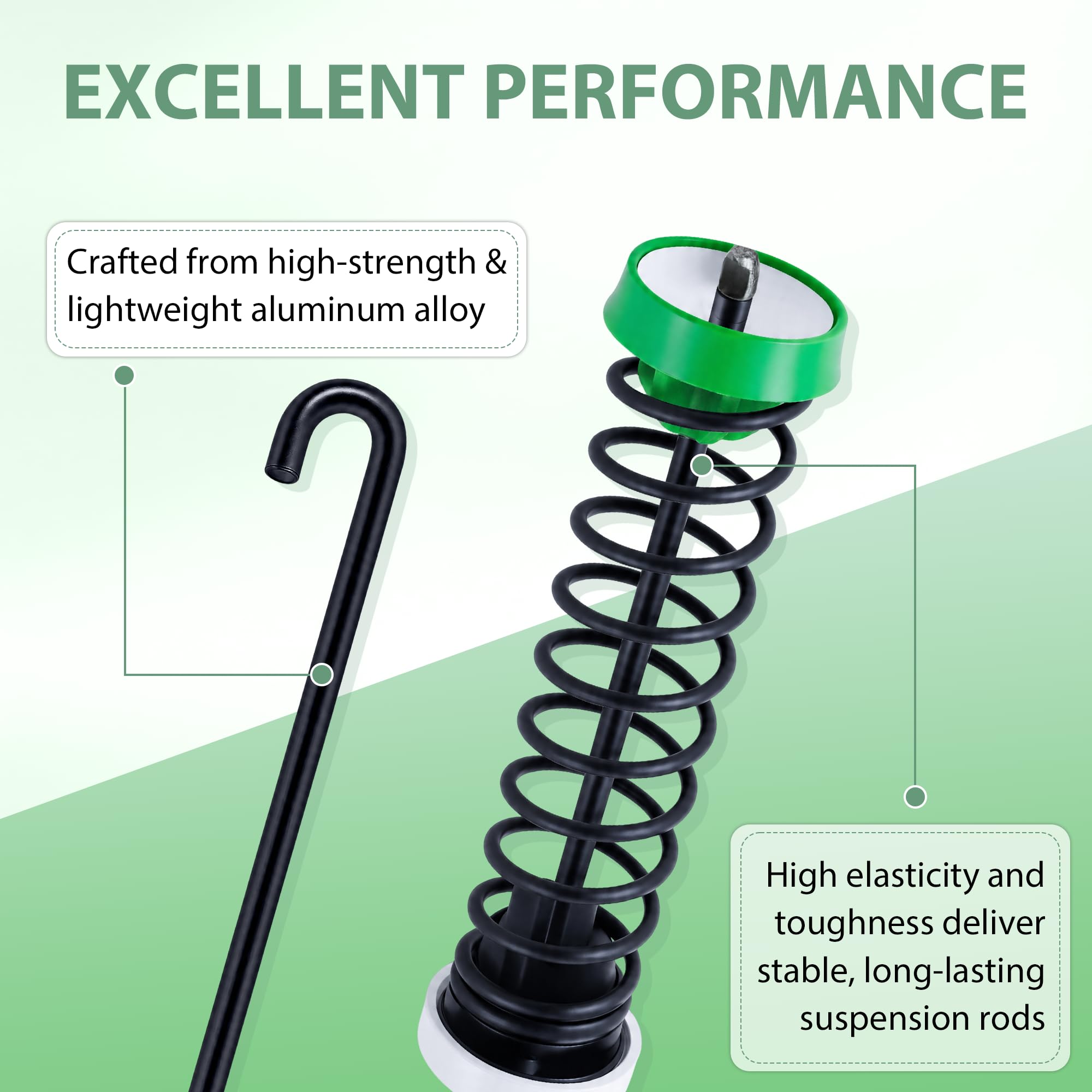 Vypart rod closeup revealing anti-rust steel and reinforced spring benefit