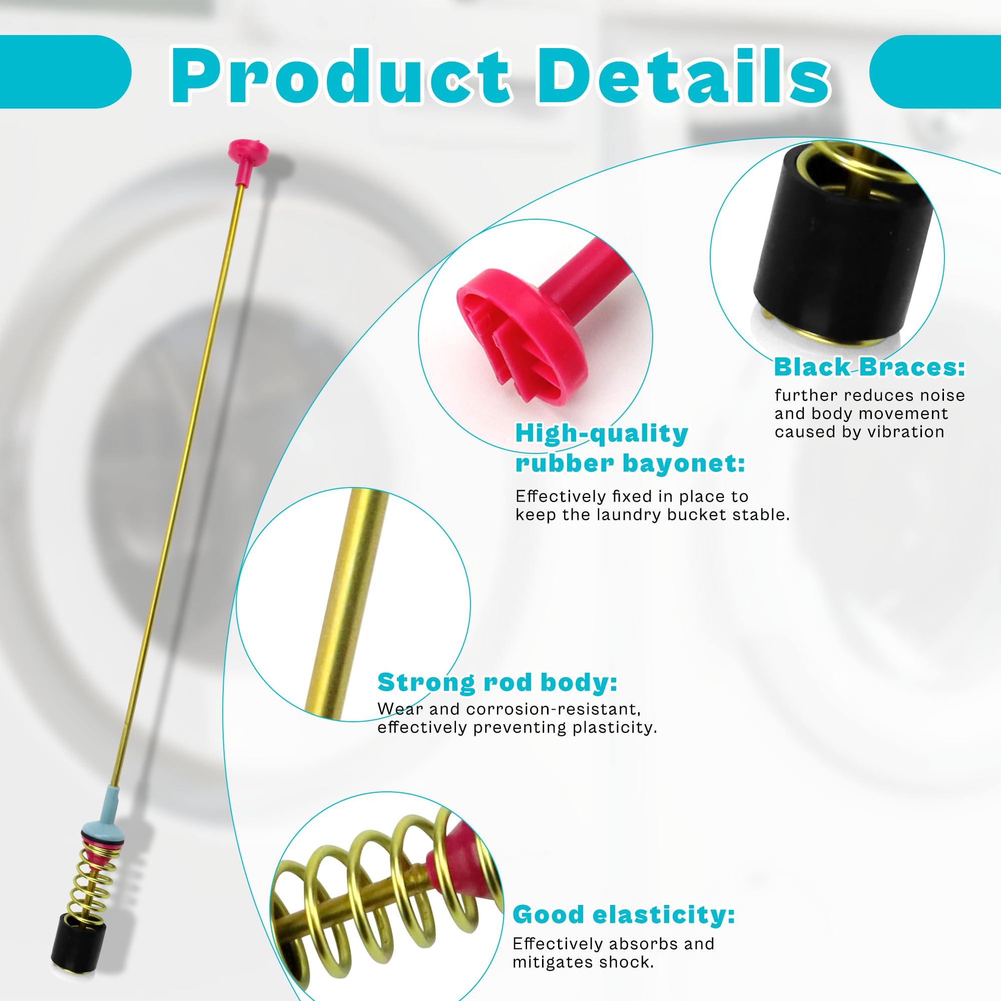 Vypart rods material texture and finish highlighting corrosion resistance and long service life