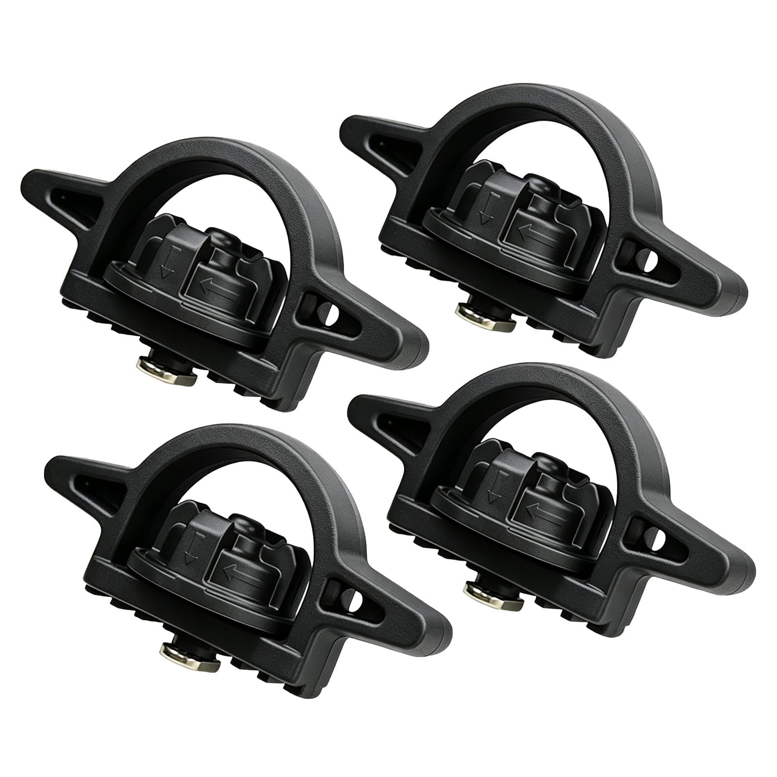 VZB front view of four replacement bed cleat anchors, easy OEM fit