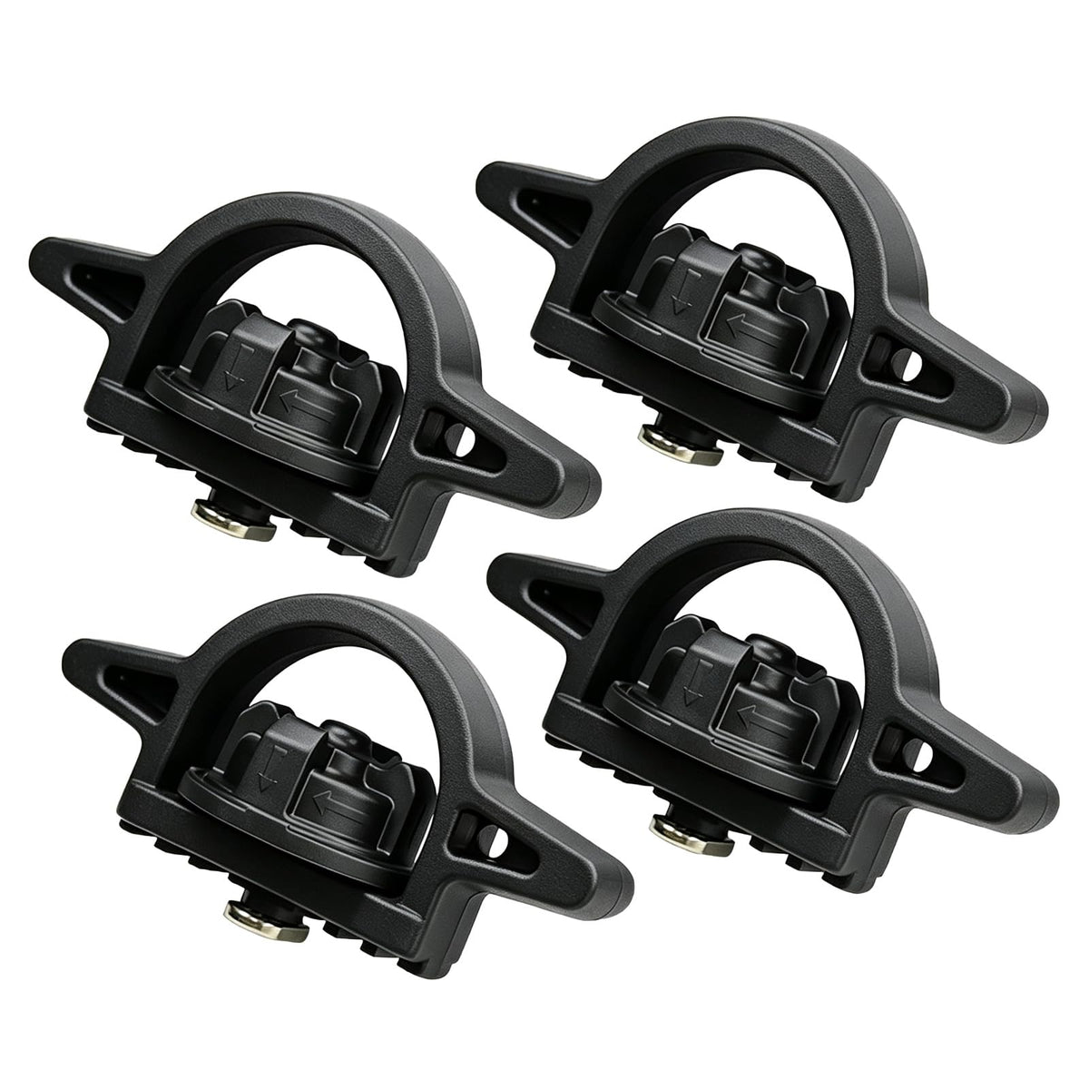 VZB front view of four replacement bed cleat anchors, easy OEM fit