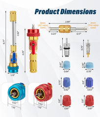 WADEO double-ended removal tool detail for accessing tight service ports efficiently