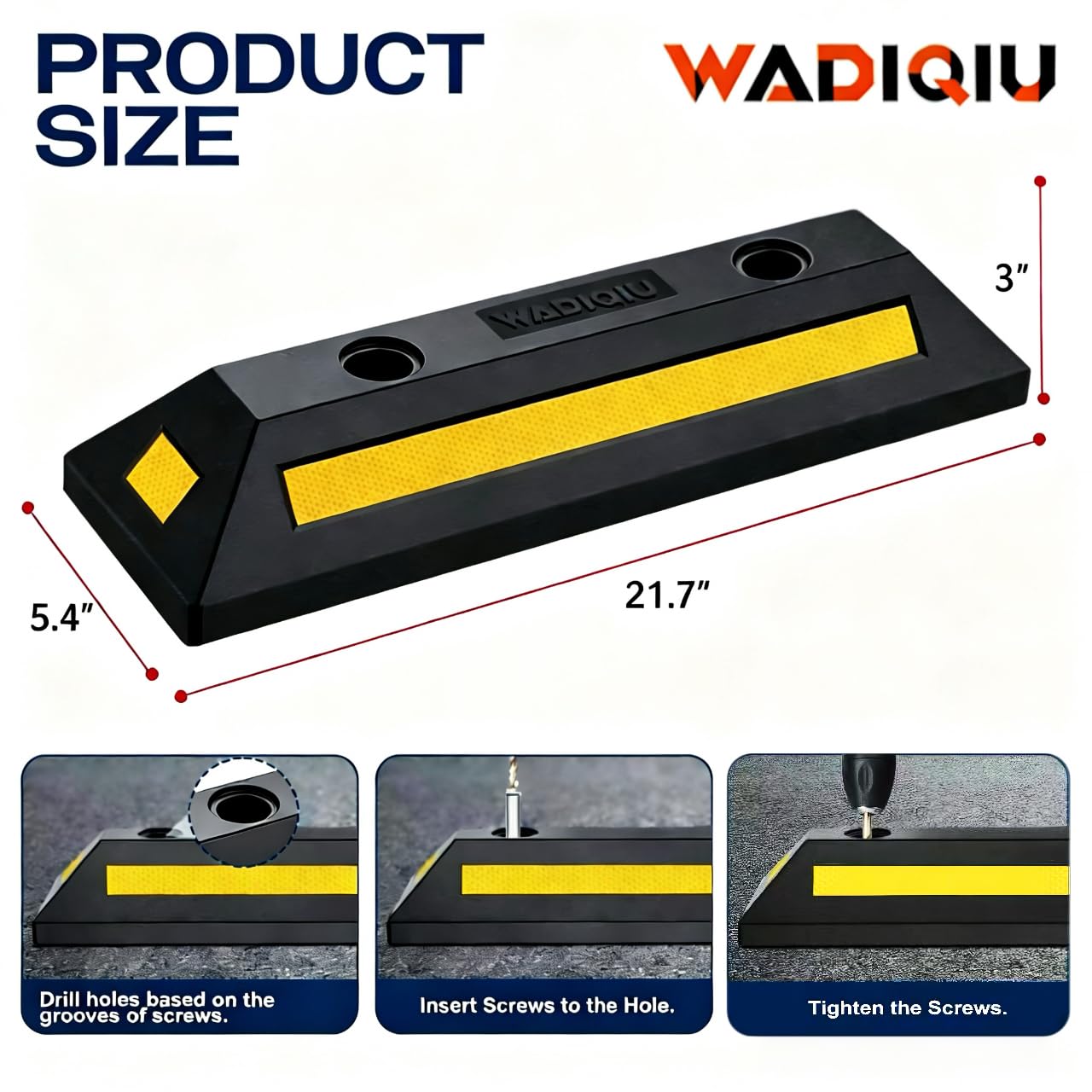 WADIQIU side profile showing robust rubber construction and shape benefit