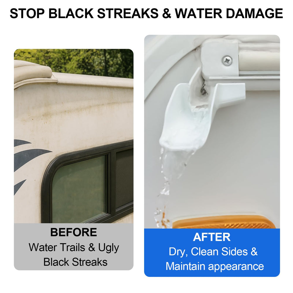 Wadoy close-up of upgraded splash guard showing improved runoff control benefit