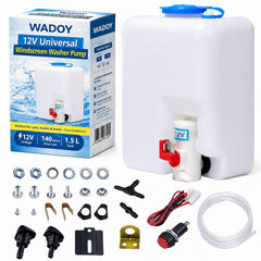 Wadoy front view of reservoir and pump showing full kit benefits