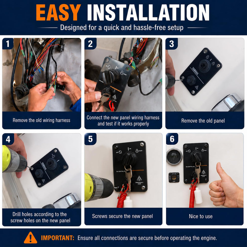Wadoy mounting holes and included screws displayed for straightforward direct installation