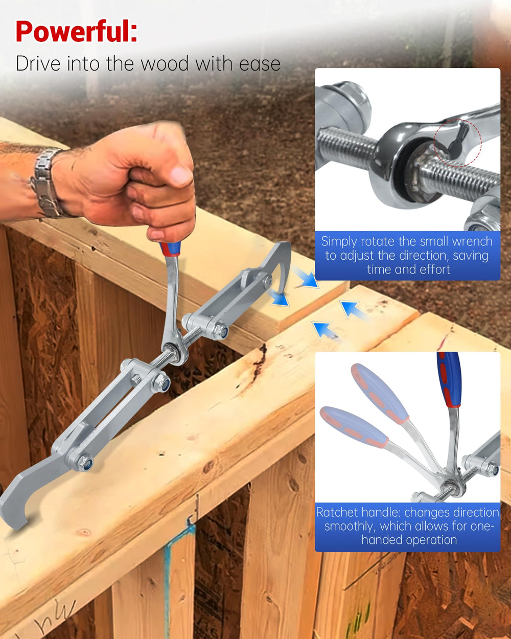 WADYDZMFCF ratchet arm detail highlighting long leverage and durable construction