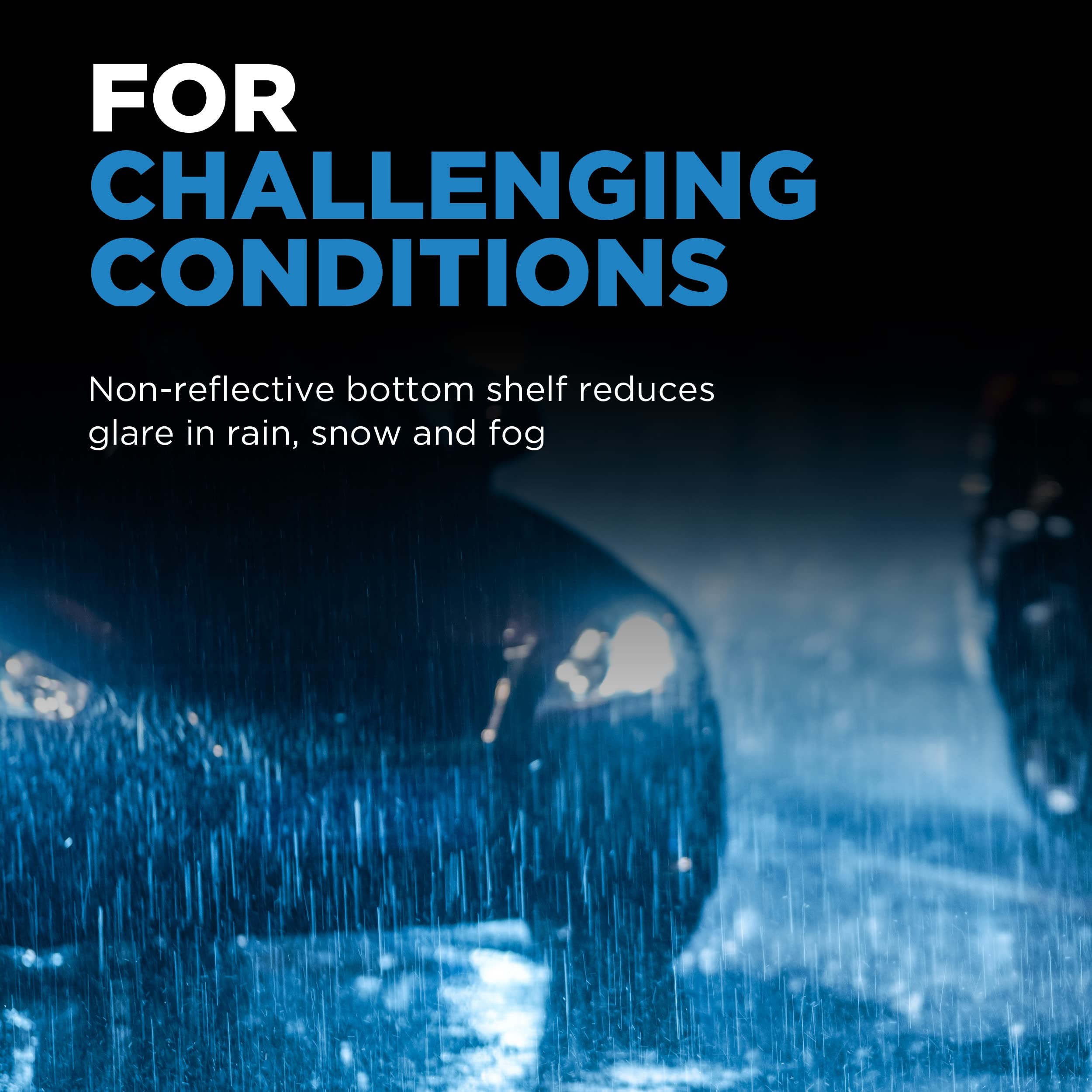 Wagner H6054 non-reflective shelf detail reducing glare in wet weather
