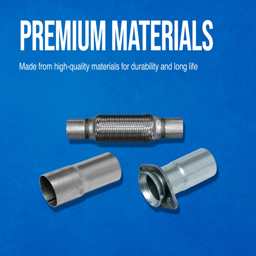 Walker 36326 braided flex close-up highlighting construction and vibration absorption benefit