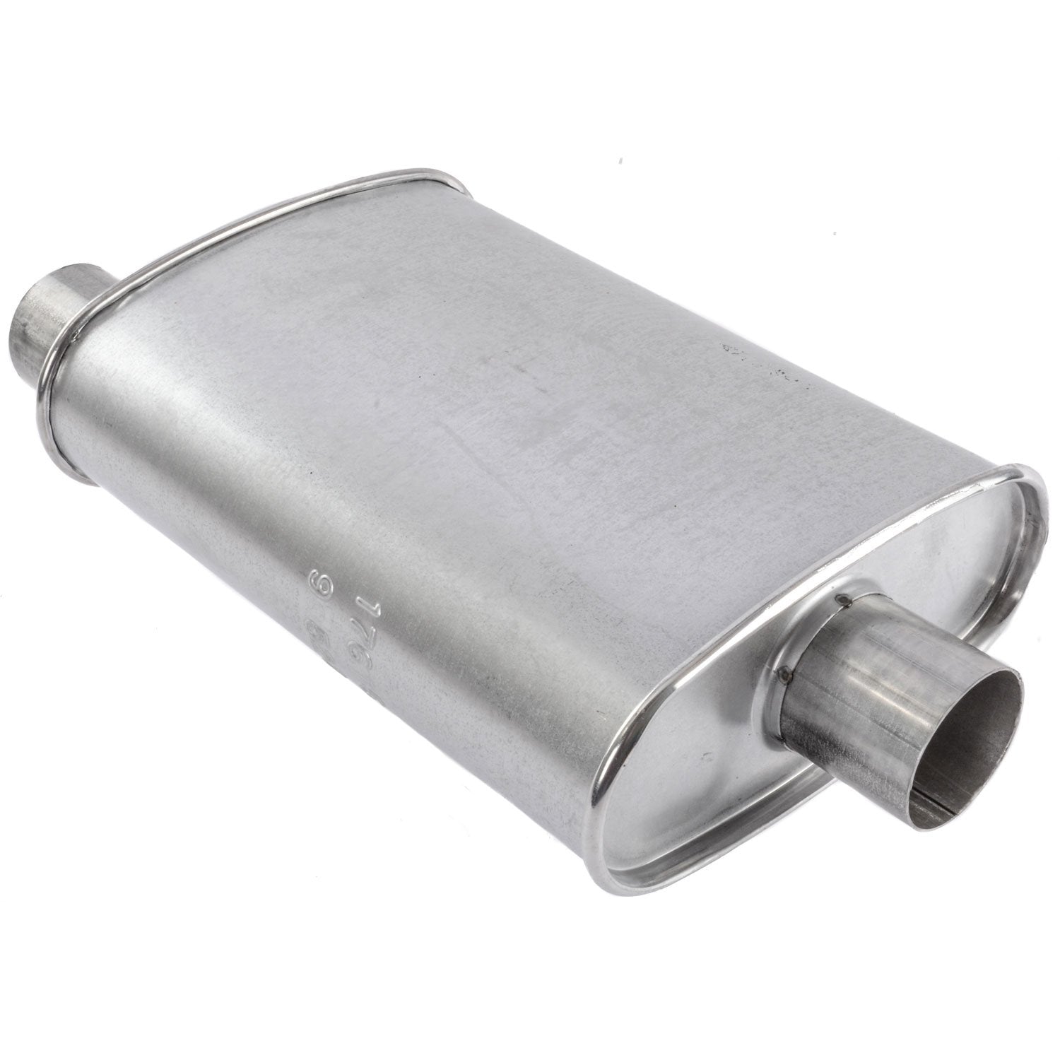 Walker end view displaying 2.5 inch inlet and outlet for clear compatibility check