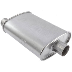 Walker end view displaying 2.5 inch inlet and outlet for clear compatibility check