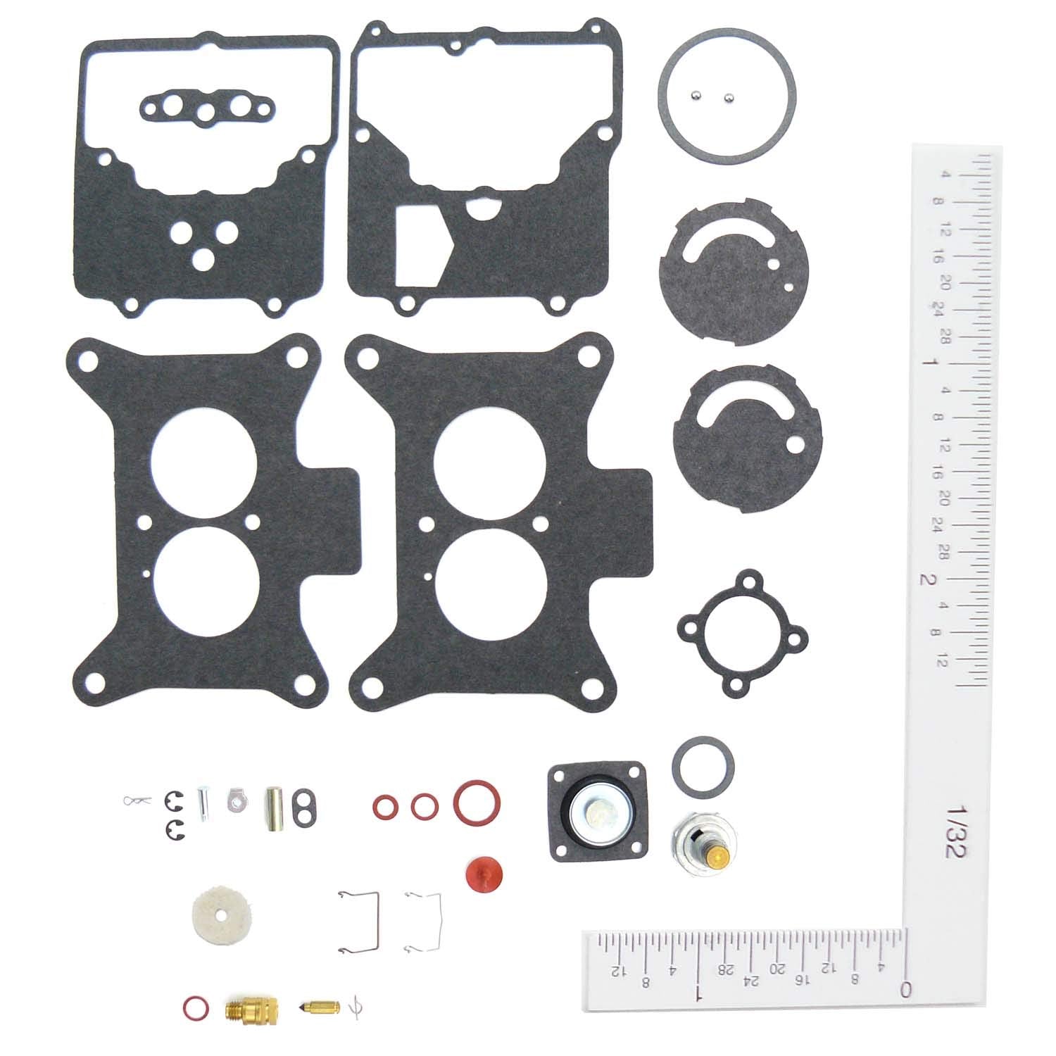 Walker Products 15369D front view shows kit parts and restores carburetor performance