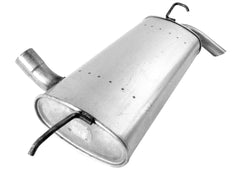 Walker Quiet-Flow muffler front view showing fit and OE-style finish for easy replacement