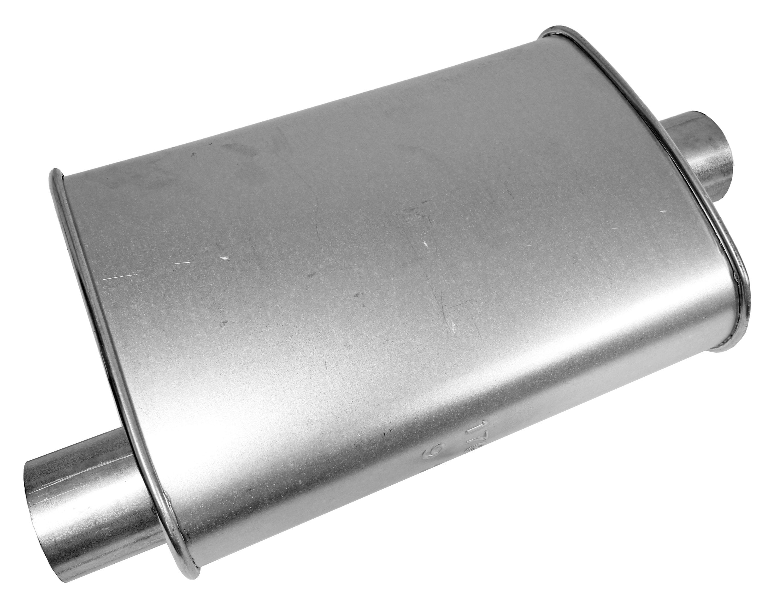 Walker close-up of aluminized steel texture highlighting corrosion resistance benefit
